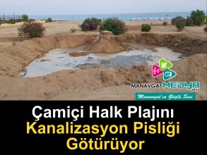 Çamiçi Halk Plajını Kanalizasyon Pisliği Götürüyor